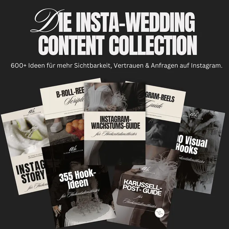 Instagram Guide mit Content Ideen und Anleitungen für Hochzeitsdienstleister